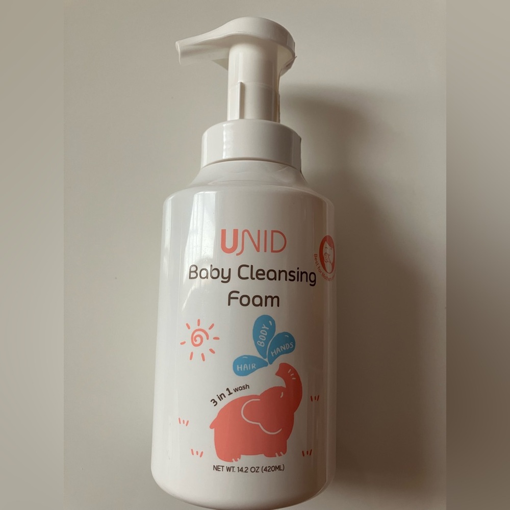 UNID Baby Cleansing Foam 3-in-1 for body, hair and hands - 14.2oz
